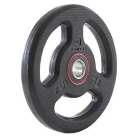 Decathlon 5kg Rubber-Coated Weight Plate - Ergonomic Grip