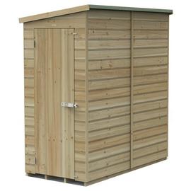 Forest Beckwood Shiplap Windowless Pent Shed - 6 x 3ft