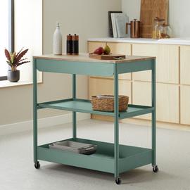 Habitat Kaylo Metal Kitchen Trolley - Blue