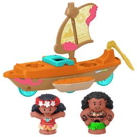 Disney Princess Moana & Maui's Canoe Sail Boat with Figures