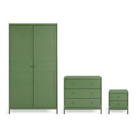 Habitat Bronte 3 Piece 2 Door Wardrobe Set - Green