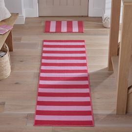 Argos Home Red & Pink Runner & Mat Set -180x57cm
