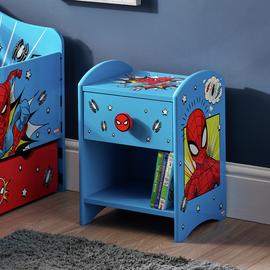 Marvel Kids Spiderman Bedside Table - Blue