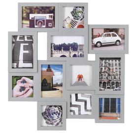 Argos Home 12 Aperture Photo Frame - Grey - 55x52cm