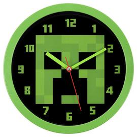 Minecraft Kids Wall Clock - Green