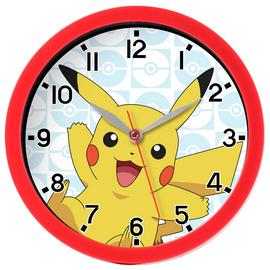 Pokémon Pikachu Kids Wall Clock - Red
