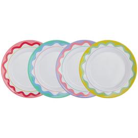 Home Wiggle Design Dinner Plates – Set of 4