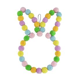 Pom Bunny Wreath