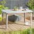 Argos Home Rectangular 6 Seater Garden Table - Light Grey