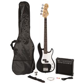 Encore E40 Full Size Bass Guitar Pack - Black