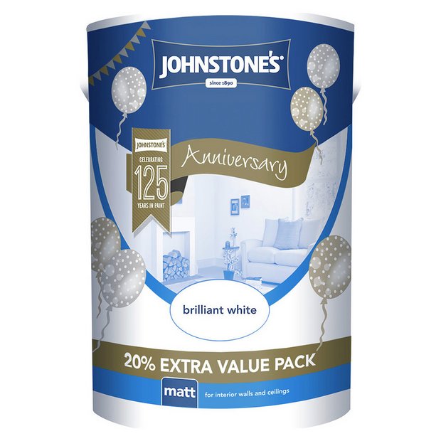 Buy Johnstone's Brilliant White Matt Emulsion 6L at Argos.co.uk Your