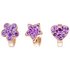 Link Up Rose Gold Plated Silver Purple Crystal Charms3.