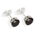 Sterling Silver Black Cubic Zirconia Stud Earrings6MM