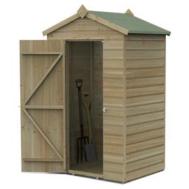 Forest Beckwood Shiplap Windowless Apex Shed - 4 x 3ft