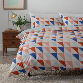 Habitat Multi Triangle Print Bedding Set - King Size