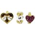 Link Up Gold Plated Silver Pink Crystal Love Bird Charms3