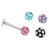 Link Up Stainless Steel Interchangeable Glitter Labret