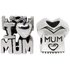 Link Up Sterling Silver No1 Mum CharmsSet of 2.
