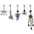 Link Up Metal Skull, Heart and Butterfly Belly Bars5.