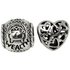 Link Up Sterling Silver Wealth Bead CharmsSet of 2.