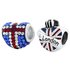 Link Up Sterling Silver Union Jack Bead CharmsSet of 2.