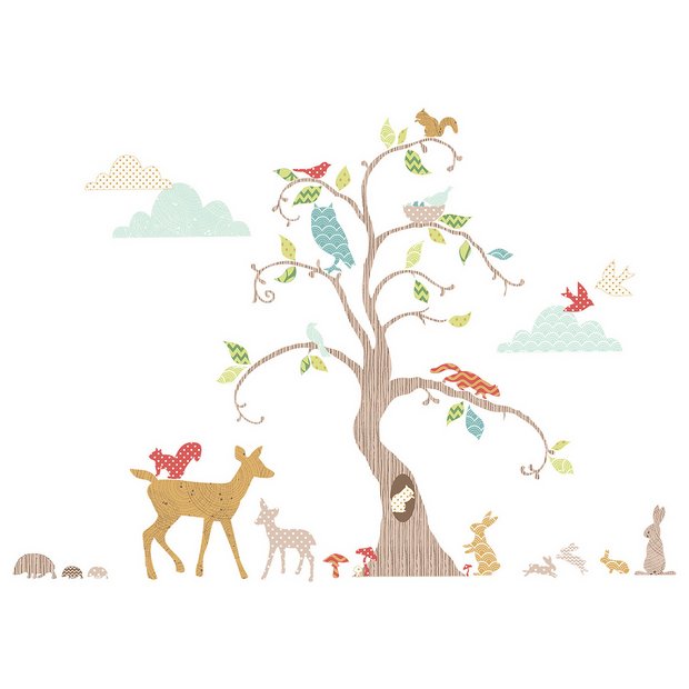 Buy FunToSee Woodland Tree Room Decor Kit at Argos.co.uk Your Online Shop for Murals and wall