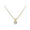 Revere 9ct Gold 0.25ct tw Diamond Pendant 18 Inch Necklace