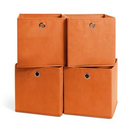 Argos Home Set of 4 Squares Plus Boxes - Orange