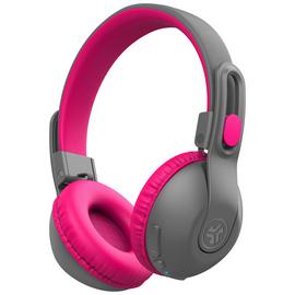 JLab JBuddies Studio 2 Kids Bluetooth Headphones - Grey/Pink