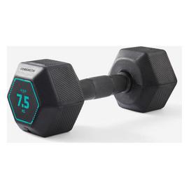 Decathlon HEX Weight Training Dumbbell 1x 7.5Kg