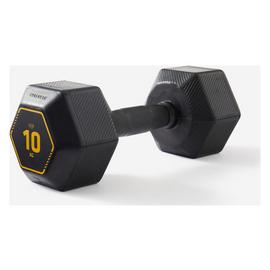 Decathlon HEX Weight Training Dumbbell 1x 10Kg