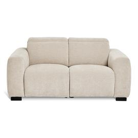 Habitat Reggie Fabric 3 Seater Recliner Sofa - Beige