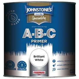 Johnstone's ABC Primer Matt Paint - Brilliant White - 100ml