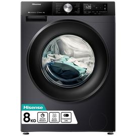 Hisense 3S Series WF3S8043BB3 WiFi 8kg Washing Machine-Black
