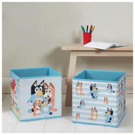 Bluey Pack of 2 Storage Boxes - Blue