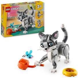 LEGO Creator 3in1 Playful Cat Figure, Toy Animal Set 31163