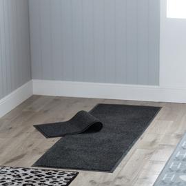 Argos Home Washable Grey Short Pile Runner - 180x60cm