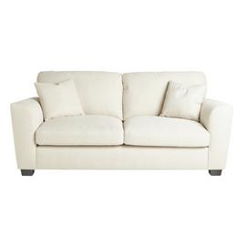 Argos Home Joelle 3 Seater Fabric Sofa - Stone