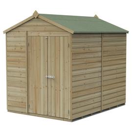 Forest Beckwood Shiplap Windowless Apex Shed - 8 x 6ft