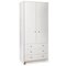 Argos Home Malibu 2 Door 3 Drawer Wardrobe - White