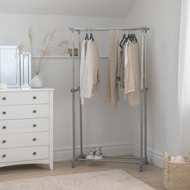 Argos Home Double Clothes Rail - Grey