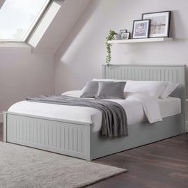 Julian Bowen Maine Double End Lift Ottoman Bed - Grey