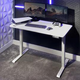 X Rocker Ascend Electric Height Adjustable Gaming Desk-White