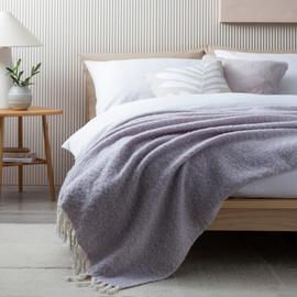 Habitat Textured Faux Mohair Throw - 125x150cm