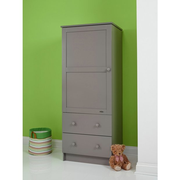 Buy Obaby Single Nursery Wardrobe Taupe Grey Nursery wardrobes Argos