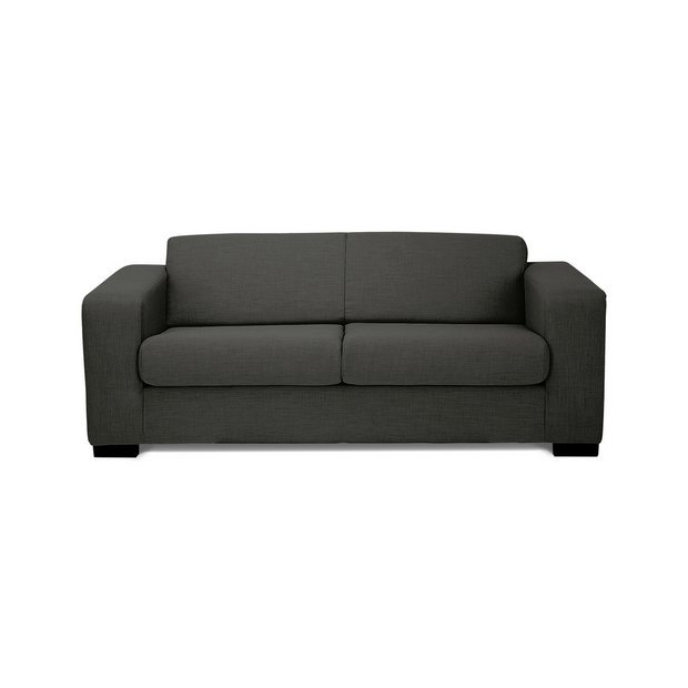 Buy Hygena New Ava Compact 3 Seater Fabric Sofa Charcoal at Argos.co