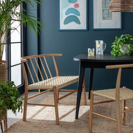 Habitat Scottie Solid Oak Dining Bench