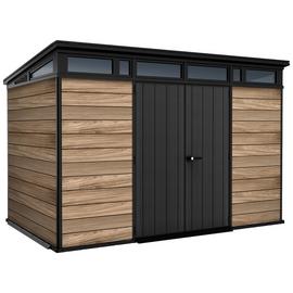 Keter Signature Oak Pent Shed - 11 x 7ft