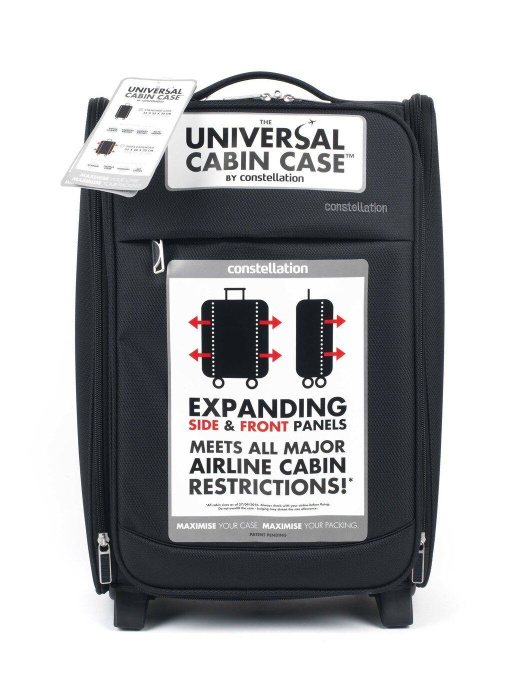 expanding cabin luggage