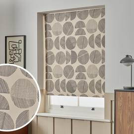 Habitat Drawn Circles Blackout Cream Roller Blind